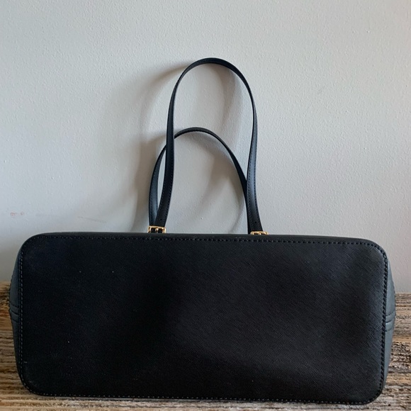 NWOT-Michael Kors Jet Set Travel Small Logo Top-Zip Tote Bag, Black - Picture 4 of 7